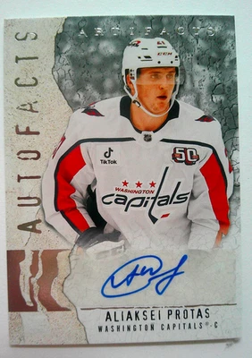 Aliaksei Protas Washingtom Capitals Autofacts 2025-26 Upper Deck Artifacts No.AP - Image 1 of 2