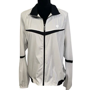 Pearl Izumi Unisex Adult Windbreaker Size XL White Black Trim Barrier Elite - Picture 1 of 16
