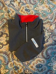 Footjoy Dryjoys Hydrolite Men’s Small Gray/Blk SS 1/2 Zip Waterproof Jacket - Picture 1 of 4