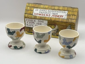 3 X Emma Bridgewater 'Polka Chicken' Egg Cups limited Edition Boxed - Picture 1 of 2