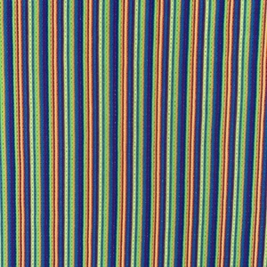Vintage Multi Colored Striped Jersey Knit Poly Blend 62”X58” 4 Way Stretch - Picture 1 of 2