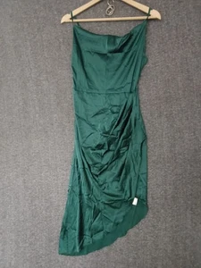 LYANER Abito midi da cocktail con spalline spaghetti donna verde scuro - Foto 1 di 9