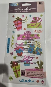 Scrapbook Stickers Sticko Vellum Cathy B Party Presents - Picture 1 of 2