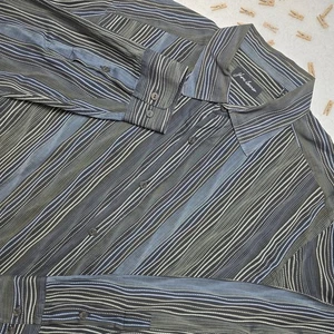 Jhane Barnes XL Striped Button Up Shirt Long Sleeve Casual Menswear - Picture 1 of 14