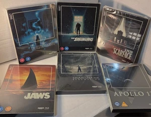 Shining +Poltergeist +Scarface+Apollo 13+Shawshank+ Jaws 4K Vault Steelbooks-NEW - Picture 1 of 17