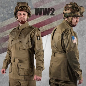 WW2 US M42 10182 Paratrooper Costume Army Uniform Sets Men's Solider Clothing - Picture 1 of 6