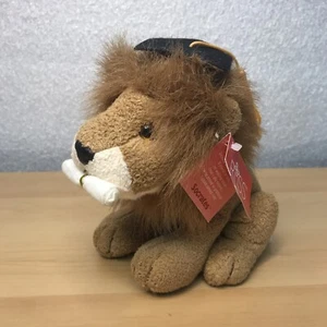 Russ Berrie Socrates Luv Pets Plush Lion Graduation Cap Diploma Toy Gift RARE 6" - Picture 1 of 5