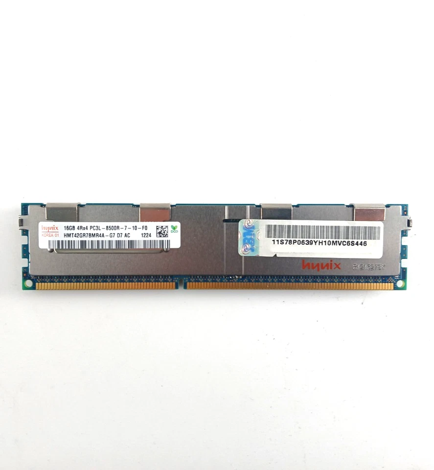 16GB RDIMM 4Rx4 PC3L-8500R DDR3 1066MHz 1.35V (240 Pin) (ECC) Memory - Image 1 of 1