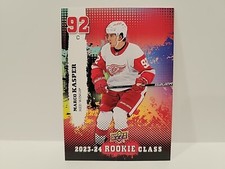 🔥 2023-24 Upper Deck Rookie Class Red Marco Kasper # CC-3 Detroit Red Wings