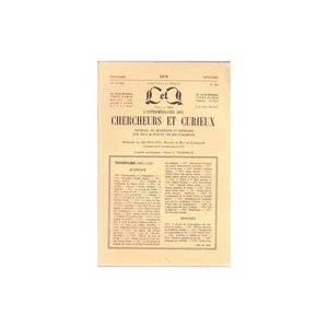L'INTERMEDIAIRE des CHERCHEURS et CURIEUX Réponse à la Curiosité 1979 N°344 RARE - Picture 1 of 1
