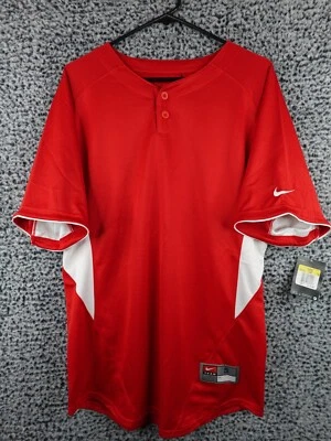 Camiseta deportiva de béisbol Nike para hombre | roja blanca talla pequeña | 399209 658 nueva con etiquetas Foto 1 de 4