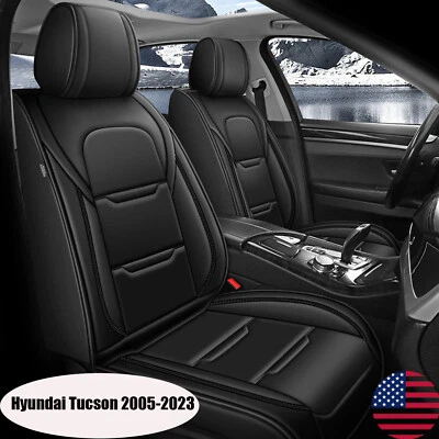 Car 5-Seat Covers Pu Leather Cushion Full Set Pad For Hyundai Tucson 2005-2023 Foto 1 de 4