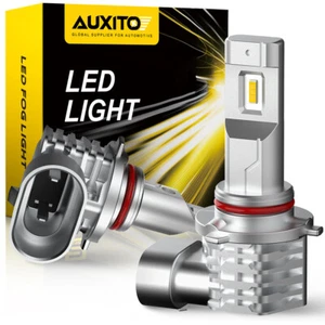 Canbus H10 9145 9050 AUXITO LED Yellow Fog Light Bulbs DRL 2400LM Super Bright - Foto 1 di 13