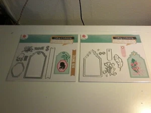 2X CUTTING  & EMBOSSING DIES FOR SCRAPBOOKING MIX (J4414) - Picture 1 of 2