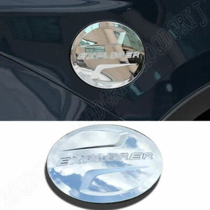 For Ford Explorer 2013-19 ABS 3D New Chrome Gas/Fuel Door Cap Cover Molding Trim - Picture 1 of 5