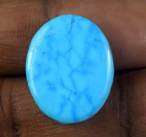 Natürlicher Arizona Blau Türkis 29,20 Kt/21 mm Oval Edelstein Zertifiziert E5051 - Bild 1 von 9