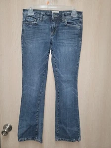 Women's Aeropostale Original  Chelsea Bootcut Denim Jeans Size 3/4 Short/Court - Picture 1 of 6