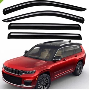 Lightronic WV94335 Outside-Mount Side Window Deflectors & Visors Dark Smoke - Picture 1 of 8