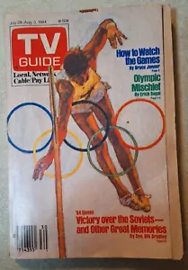 TV Guide Magazine July 28 1984 How To Watch The Olympics Bruce Jenner No Label - Picture 1 of 1