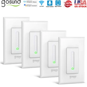 1~4 PCS Gosund Smart Dimmer Switch WiFi Wall Light Switch For Alexa Google Home - Picture 1 of 14