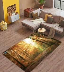 3D Hazy Forest K1460 Non Slip Rug Mat Elegant Photo Carpet Panda 2023 - Picture 1 of 5
