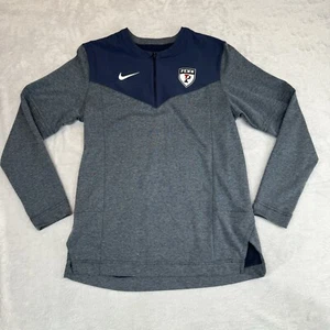 Nike 1/4 Zip Size Medium Pullover Navy Sweatshirt Football Top DJ5131-422 UPENN - Picture 1 of 4