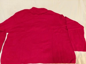 Womens Cardigan Sweater 3x Red. Festive. - Picture 1 of 6