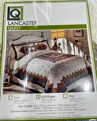 NIP VTG Quilted Embroidered Quilt Beige Floral Embroidered Cottage Cabin Granny - Image 1 of 4