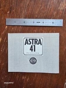 Astra 41 revolver manual/flyer. - Picture 1 of 4