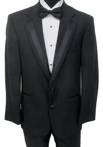 Black Oscar de la Renta Velocity Tuxedo Jacket Formal Wedding Prom Mason Cruise  - Picture 1 of 2