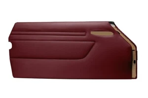 Burgundy Door Panel Set Fits Mercedes 107 Series 450SL C107 2pcs - Picture 1 of 4