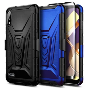 Funda para LG K22 / K22 Plus, funda con clip para cinturón + vidrio templado - Imagen 1 de 13