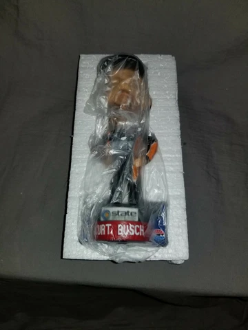New 2018 Kurt Busch Commemorative Bobblehead Nascar Texas Motor Speedway Cover