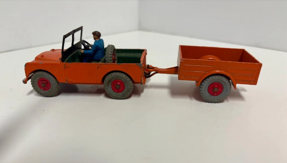 MECCANO LTD. DINKY TOYS LAND ROVER TRUCK AND TRAILER #340 #341 UNRESTORED MINT - Image 1 of 4