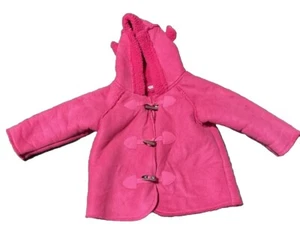 Benetton child coat with hood, size 3-6 months in pink. - Picture 1 of 7