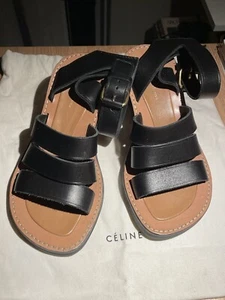 Celine ‘Hiker’ Sandal Kitten Heel Size 38/8 - Picture 1 of 11