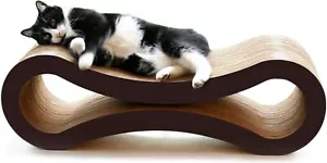 PetFusion Cat Scratch Lounge - Reversible & Durable, Eco Cardboard, Walnut Brown - Picture 1 of 9