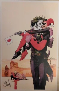 2021 ECCC SEAN GORDON MURPHY BATMAN JOKER HARLEY QUINN KUNSTDRUCK SIGNIERT POSTER  - Bild 1 von 1