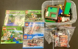 Minecraft Lego Sets und City Lot 21114 21123 21140 BESCHREIBUNG LESEN - Bild 1 von 3