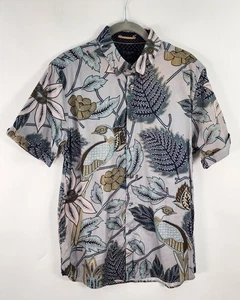 Camisa Ted Baker London con botones para hombre 4 vacaciones florales - Imagen 1 de 9