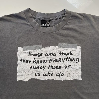 Camiseta Híbrida Para Hombre L Gris Divertida Parodia Eslogan Desgastada Foto 1 de 4