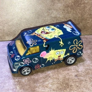 Racing Champions - Spongebob 1975 Chevy Van | 1:64 Diecast Car - Picture 1 of 13