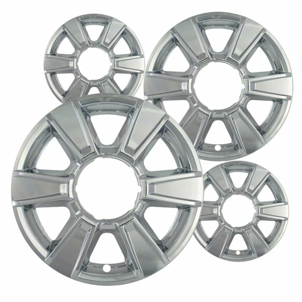 Set of 4 Chrome 17 inch Impostor Wheel Skins for 10-13 GMC Terrain Rim Covers - Image 1 of 4