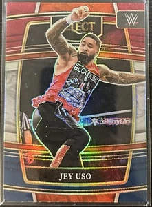 2022 Panini Select WWE Red & Blue Silver Prizm #11 Jey Uso Wrestling Card - Picture 1 of 2