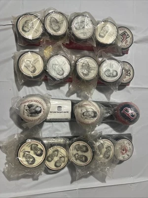 Vintage Sports Lot- Detroit Pucks And Red Socks Balls - Image 1 of 4