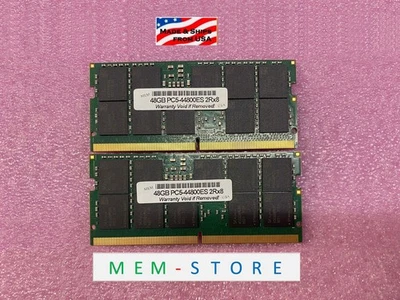 96GB 2x 48GB DDR5 SODIMM ECC 5600 RAM Compatible Supermicro X14SAV-F X14SAV-LVDS - Image 1 of 4