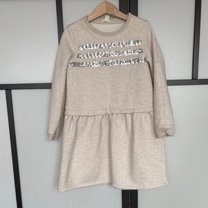 Crewcuts J CREW girl sweatshirt dress w/sequin.Size small preppy classic school - Picture 1 of 10