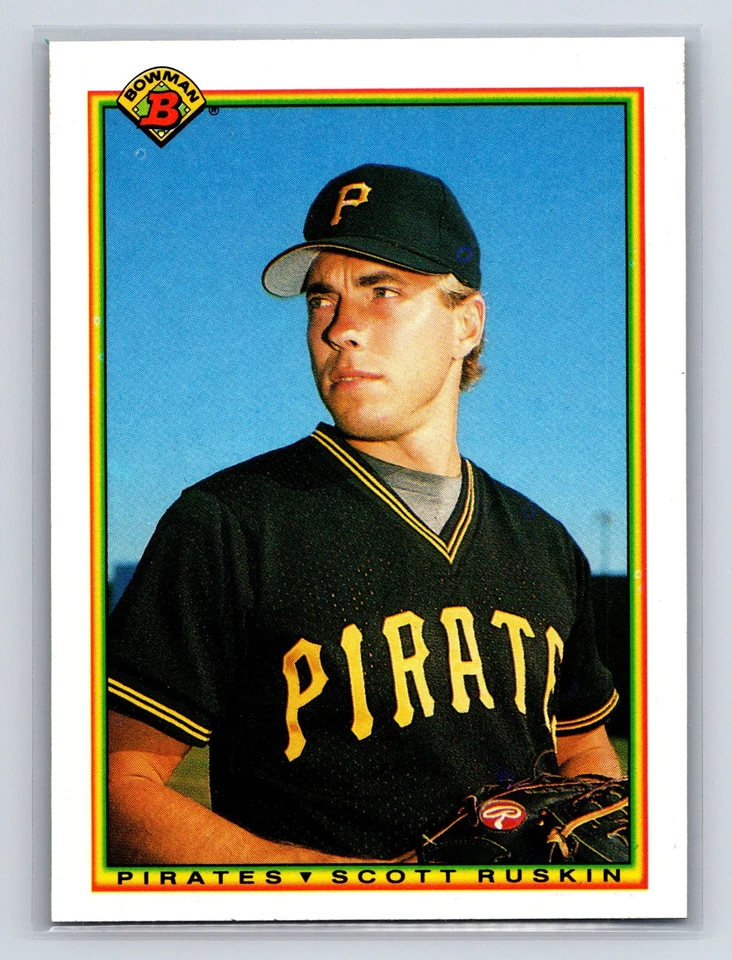 1990 Bowman - Scott Ruskin #167 (RC) Pittsburgh Pirates Baseball Card - Image 1 of 2