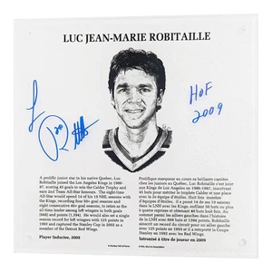 Luc Robitaille Autographed NHL Legends HOF Plaque - Bild 1 von 1
