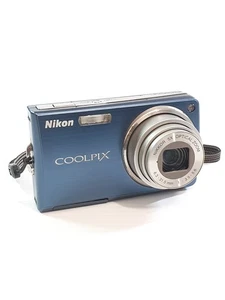 Cámara digital Nikon CoolPix S550 10MP 5x azul para reparación de piezas - pantalla rota - Imagen 1 de 21